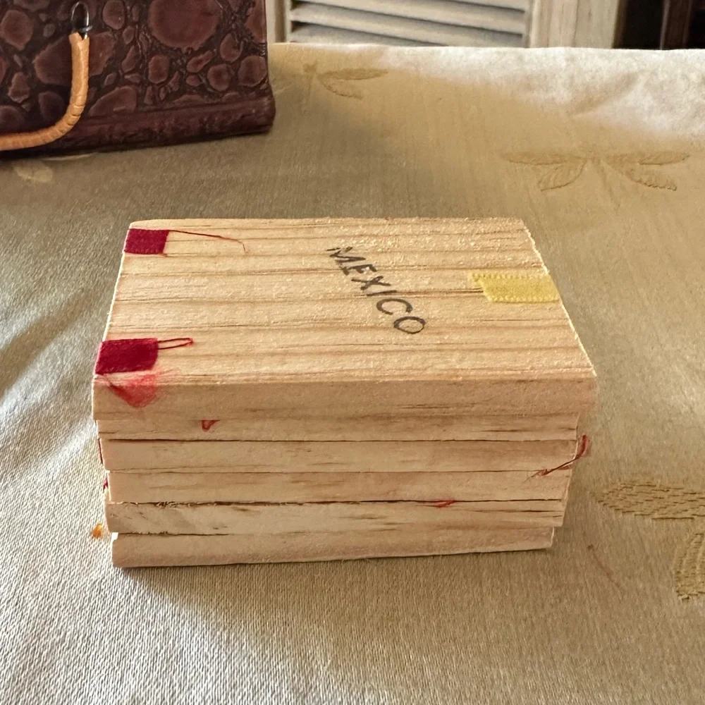 Vintage / Retro Handmade in Mexico Wooden Jacob’s Ladder Puzzle / Clacker Toy.